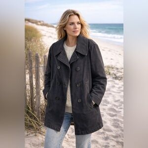 Vintage Ralph Lauren Double-Breasted Utility Jacket| Coastal Chic Nautical  M